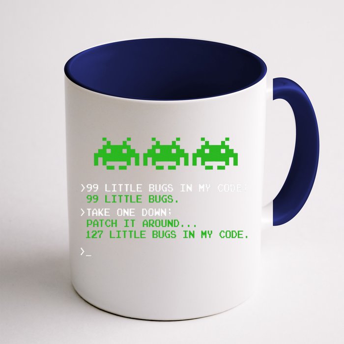 99 Little Bugs In The Code Software Engineer Programmer Front & Back Coffee Mug