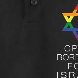 9Mmsmg Lgbtq Jewish Pride Open Borders For Israel Dry Zone Grid Performance Polo