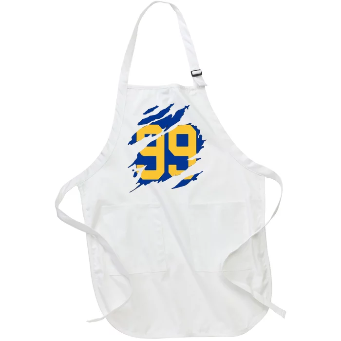 99 LA RAMS Full-Length Apron With Pocket