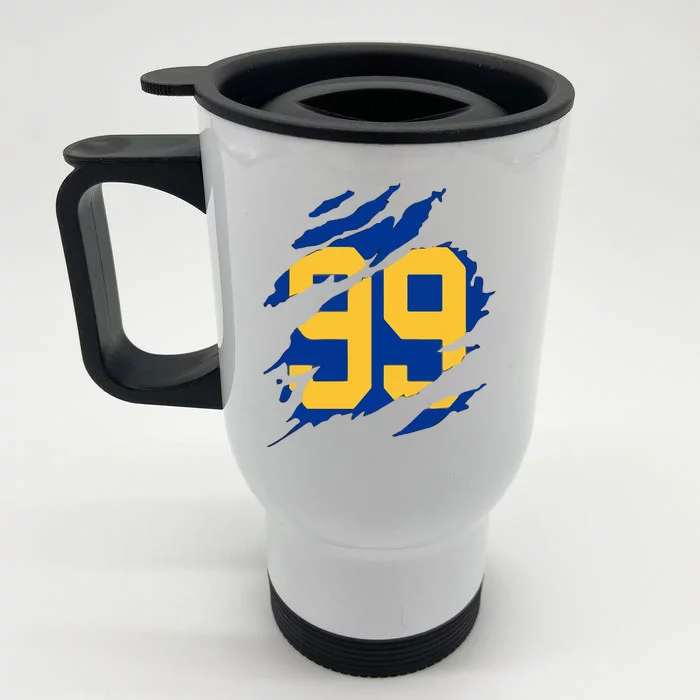 99 LA RAMS Front & Back Stainless Steel Travel Mug