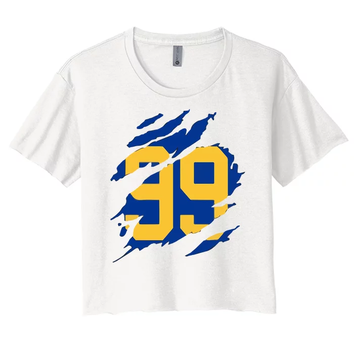 99 LA RAMS Women's Crop Top Tee