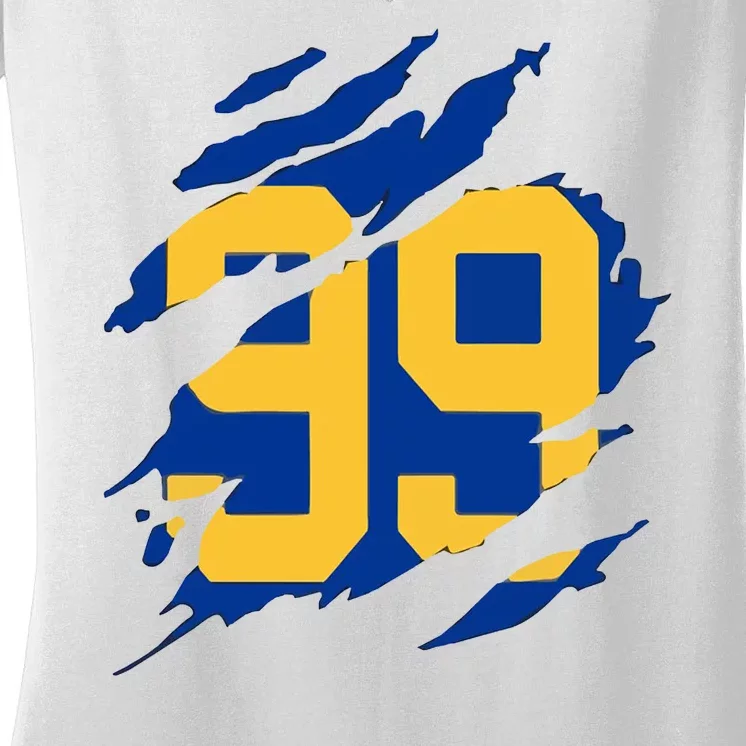 99 LA RAMS Women's V-Neck T-Shirt