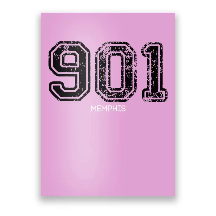 901 Memphis Hometown Love Poster