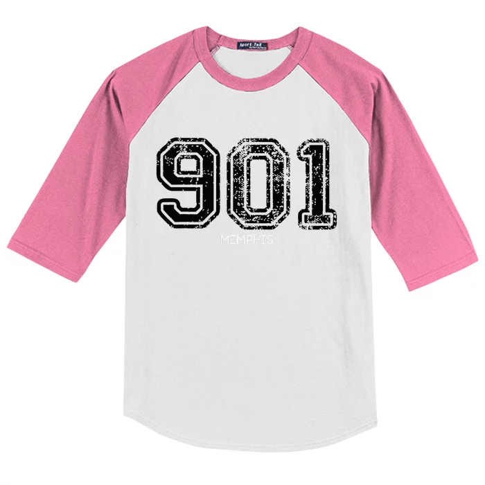 901 Memphis Hometown Love Kids Colorblock Raglan Jersey