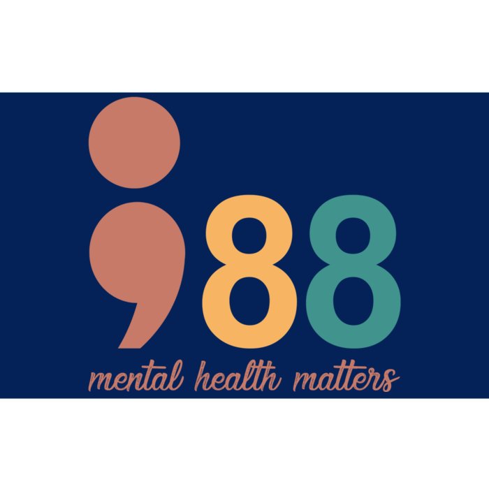 988 Mental Health Matters Retro Bumper Sticker