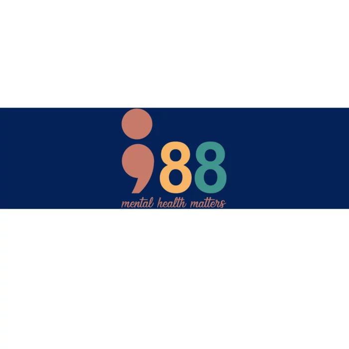 988 Mental Health Matters Retro Bumper Sticker