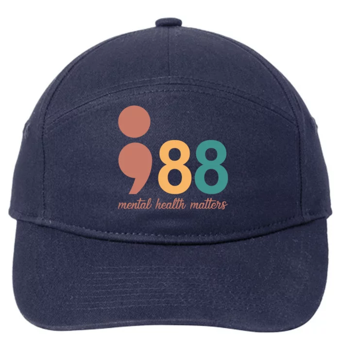 988 Mental Health Matters Retro 7-Panel Snapback Hat