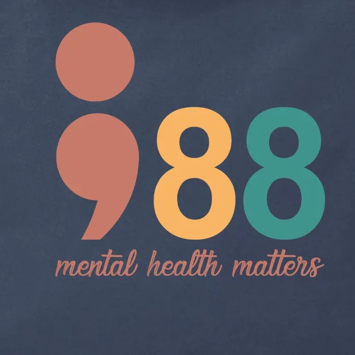 988 Mental Health Matters Retro Zip Tote Bag