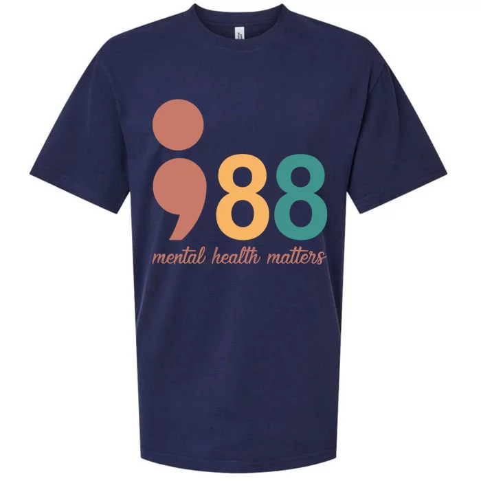 988 Mental Health Matters Retro Sueded Cloud Jersey T-Shirt