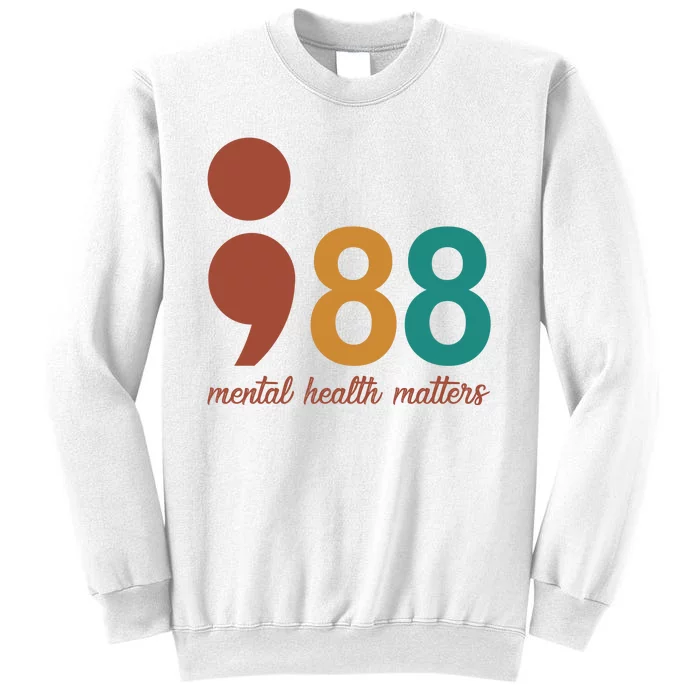 988 Mental Health Matters Retro Sweatshirt