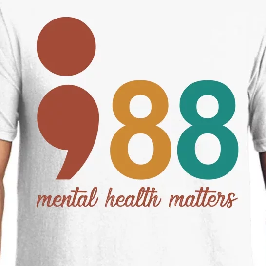 988 Mental Health Matters Retro Pajama Set