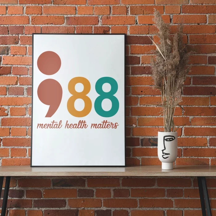 988 Mental Health Matters Retro Poster