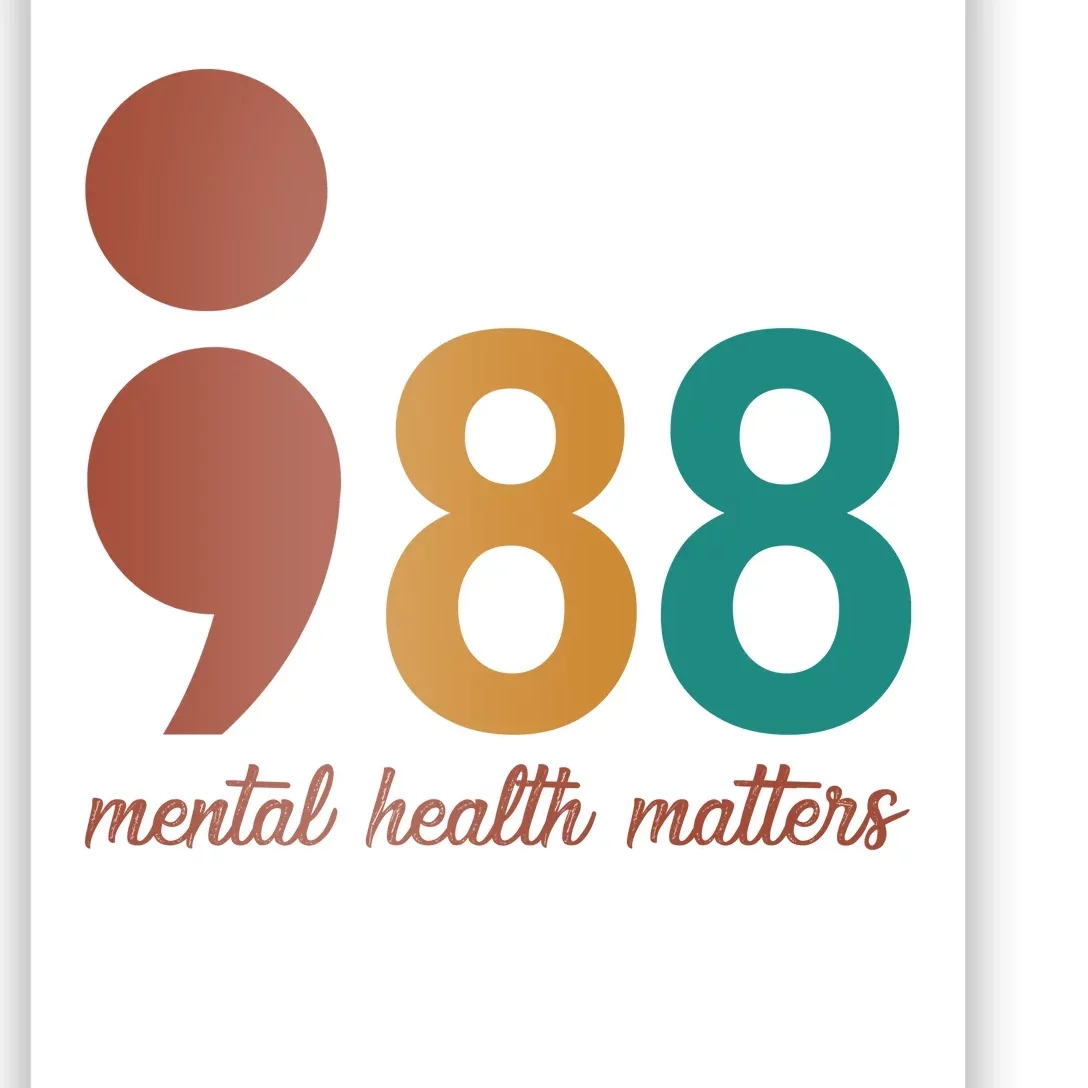 988 Mental Health Matters Retro Poster