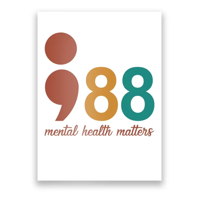 988 Mental Health Matters Retro Poster