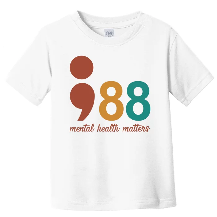 988 Mental Health Matters Retro Toddler T-Shirt