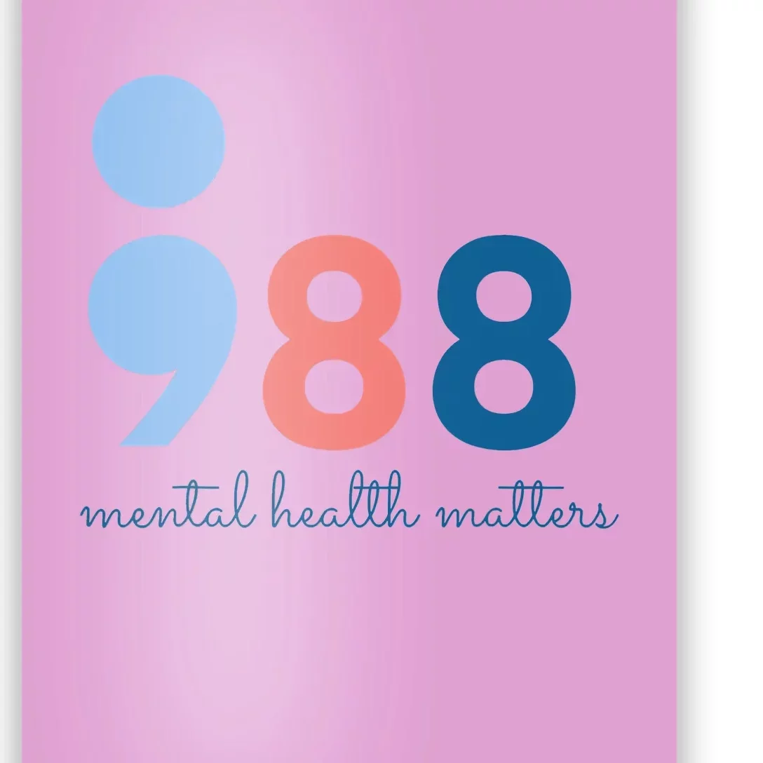 988 Mental Health Matters Suicide Prevention Awareness Poster