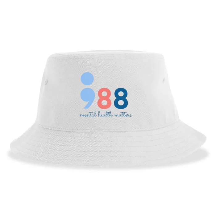 988 Mental Health Matters Suicide Prevention Awareness Sustainable Bucket Hat