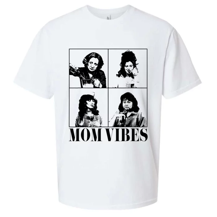 90’S Mom Vibes Vintage Funny Cool Mom Trendy MotherS Day Sueded Cloud Jersey T-Shirt