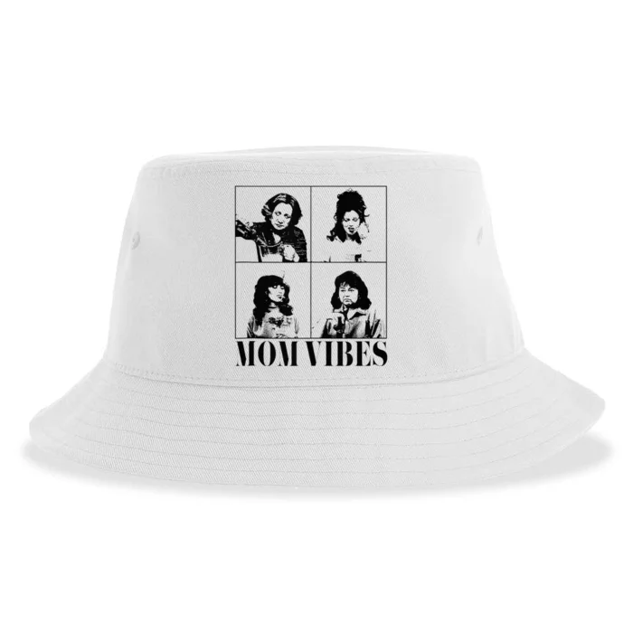 90’S Mom Vibes Vintage Funny Cool Mom Trendy MotherS Day Sustainable Bucket Hat