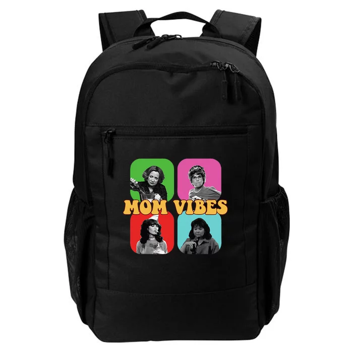 90’S Mom Vibes Vintage Retro Funny Mom Life Daily Commute Backpack