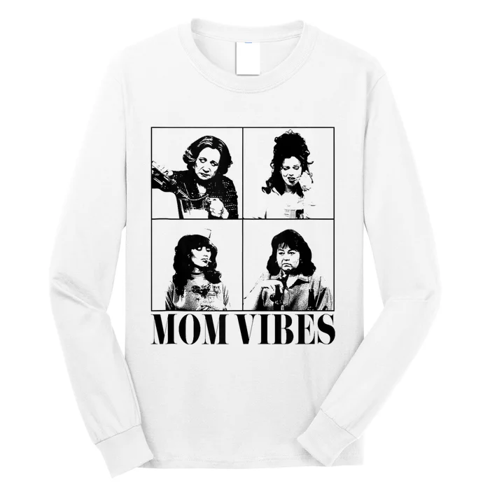 90’S Mom Vibes Vintage Funny Cool Mom Trendy MotherS Day Long Sleeve Shirt