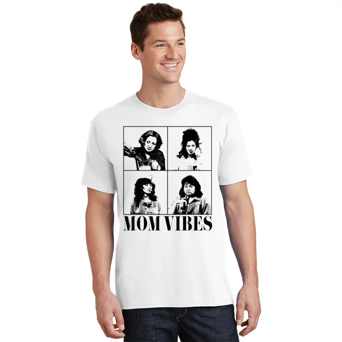 90’S Mom Vibes Vintage Funny Cool Mom Trendy Mothers Day T-Shirt