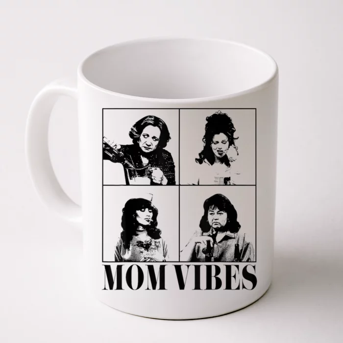 90’S Mom Vibes Vintage Funny Cool Mom Trendy Mothers Day Front & Back Coffee Mug