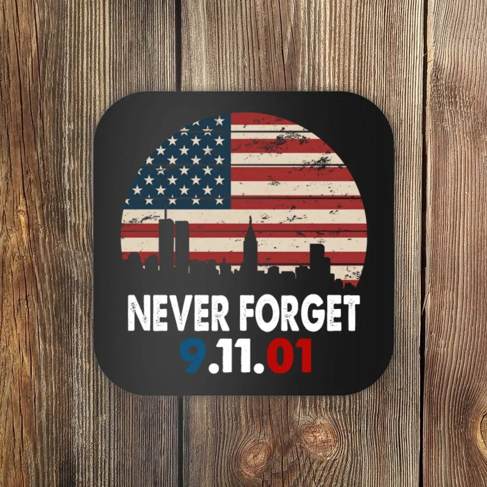 9.11.01 Never Forget 20th Anniversary Coaster