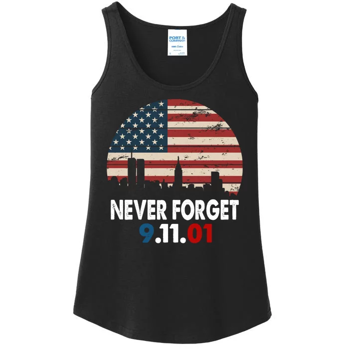 9.11.01 Never Forget 20th Anniversary Ladies Essential Tank