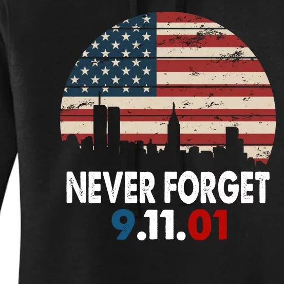 9.11.01 Never Forget 20th Anniversary Women's Pullover Hoodie