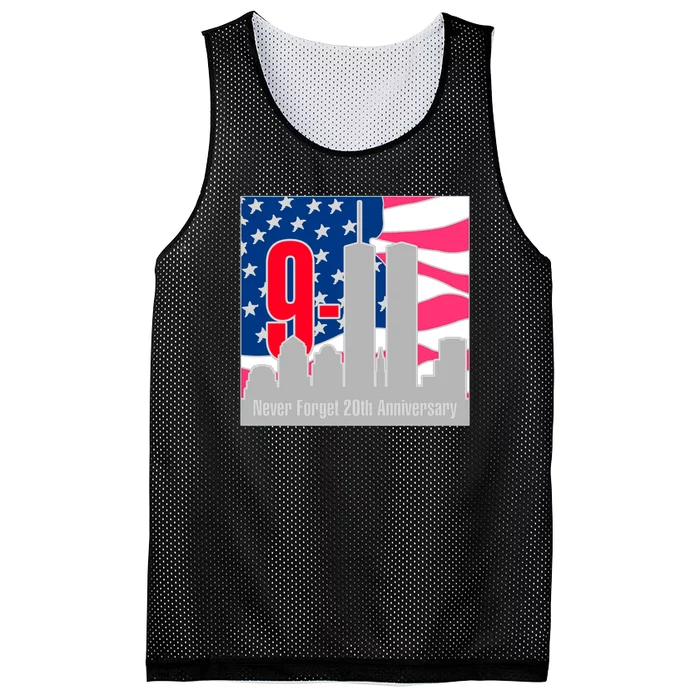 9/11 Never Forget 20th Anniversary Mesh Reversible Basketball Jersey Tank