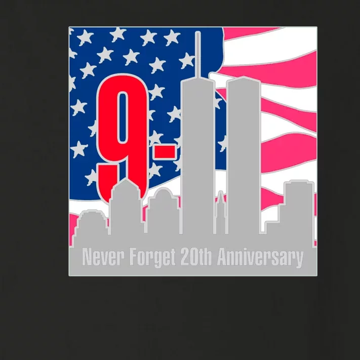 9/11 Never Forget 20th Anniversary Toddler Long Sleeve Shirt