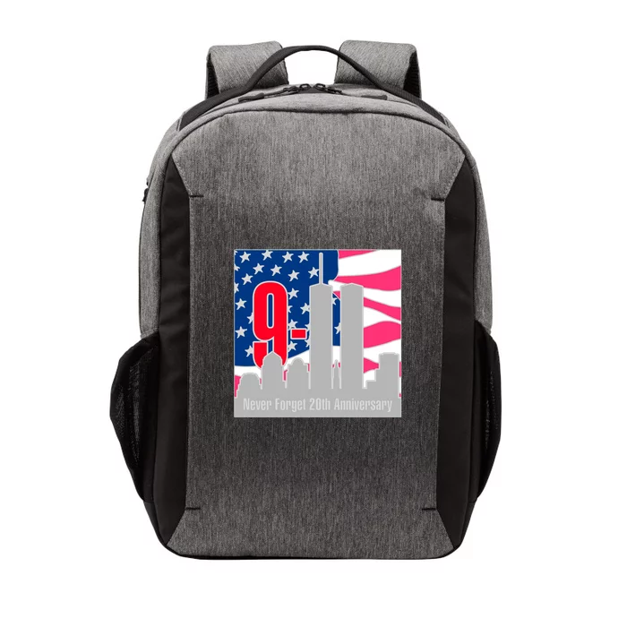 9/11 Never Forget 20th Anniversary Vector Backpack