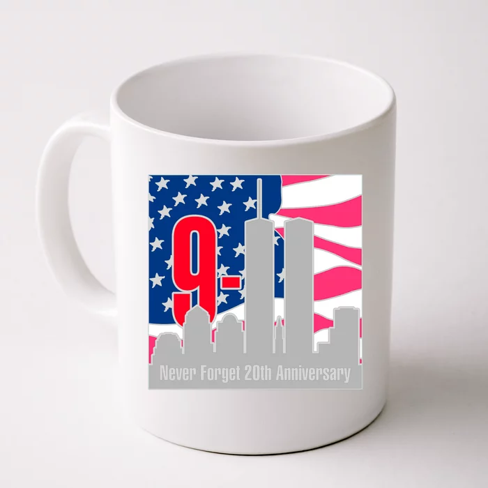 9/11 Never Forget 20th Anniversary Front & Back Coffee Mug