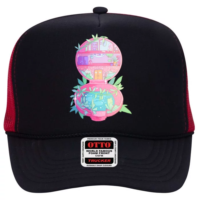 90s Nostalgia Series Pocket Garden High Crown Mesh Trucker Hat