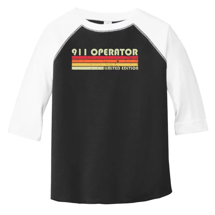 911 Operator Funny Job Title Profession Birthday Worker Idea Toddler Fine Jersey T-Shirt