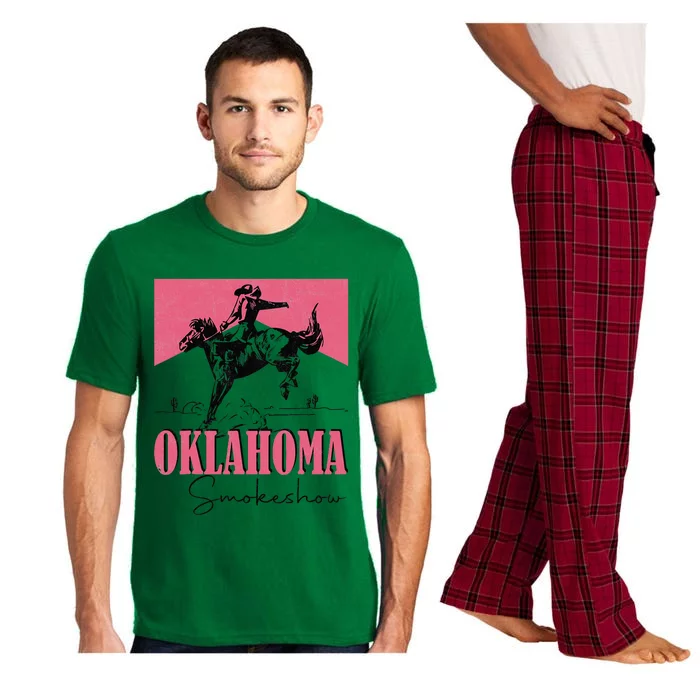 90s Oklahoma Fan Vintage Oklahoma Western Rodeo Style Pajama Set