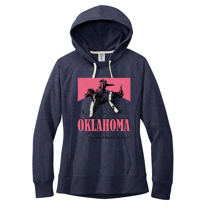 90s Oklahoma Fan Vintage Oklahoma Western Rodeo Style Women's Fleece Hoodie