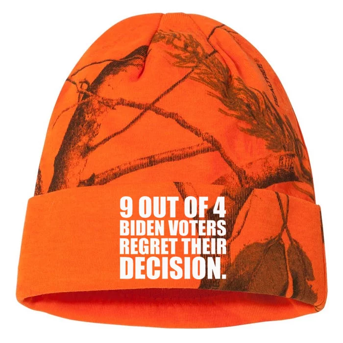 9 Out Of 4 Biden Voters Regret Their Decision Kati - 12in Camo Beanie