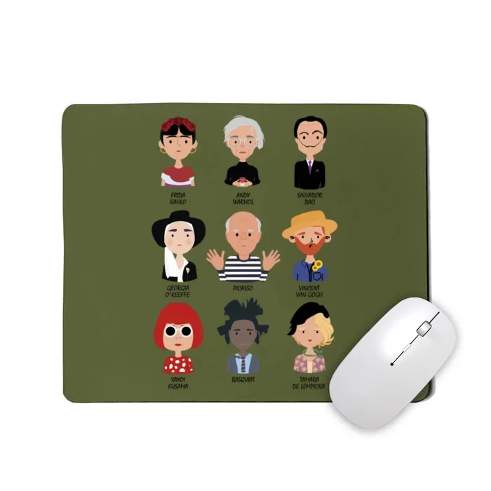 9 Of The Greatest Painters Of All Time Mousepad