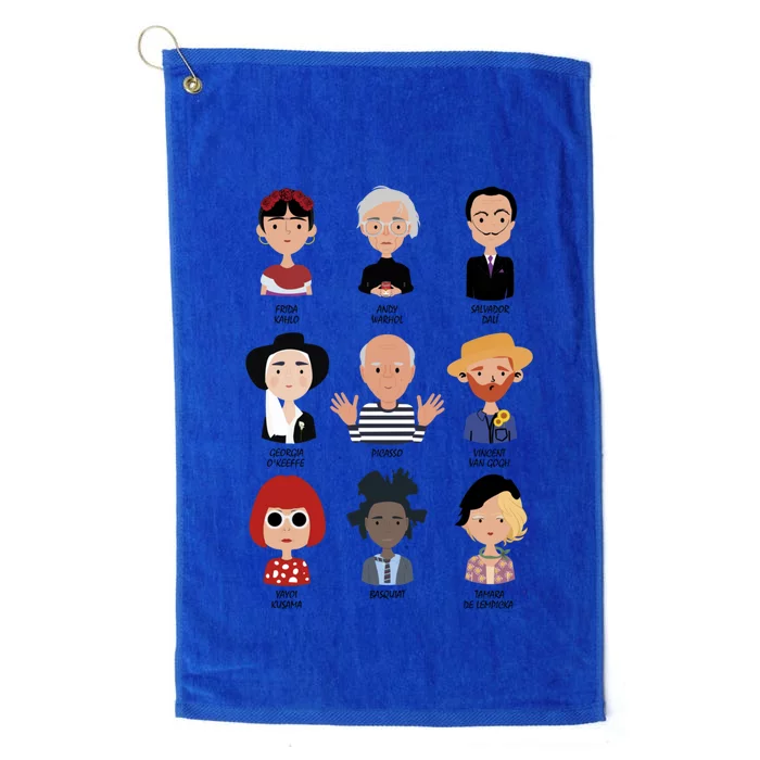 9 Of The Greatest Painters Of All Time Platinum Collection Golf Towel