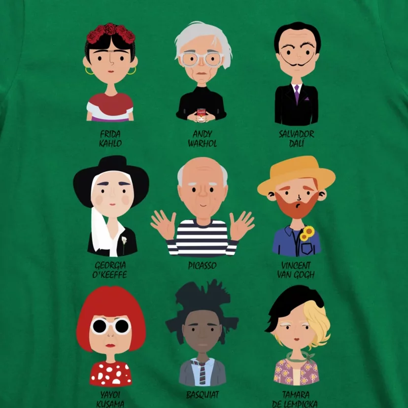 9 Of The Greatest Painters Of All Time T-Shirt