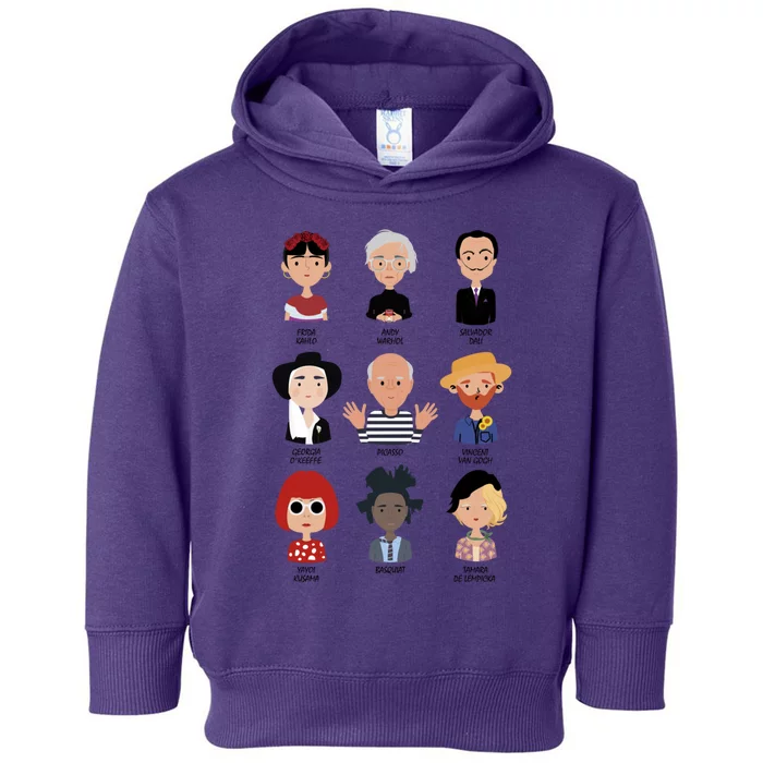 9 Of The Greatest Painters Of All Time Toddler Hoodie