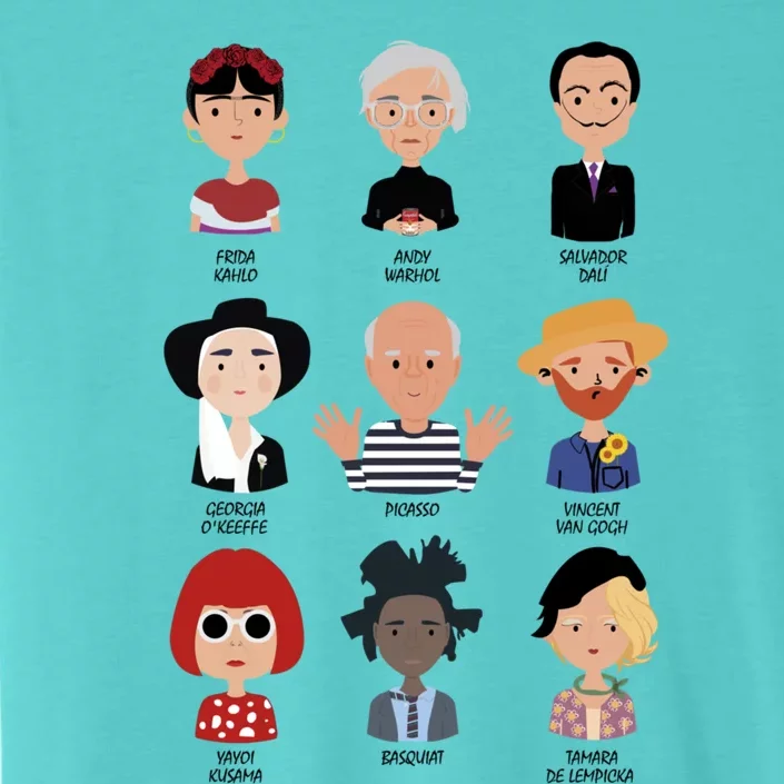 9 Of The Greatest Painters Of All Time ChromaSoft Performance T-Shirt