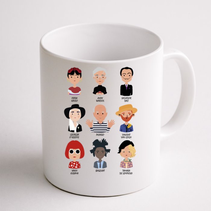 9 Of The Greatest Painters Of All Time Front & Back Coffee Mug