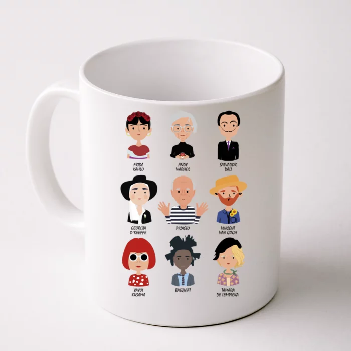 9 Of The Greatest Painters Of All Time Front & Back Coffee Mug