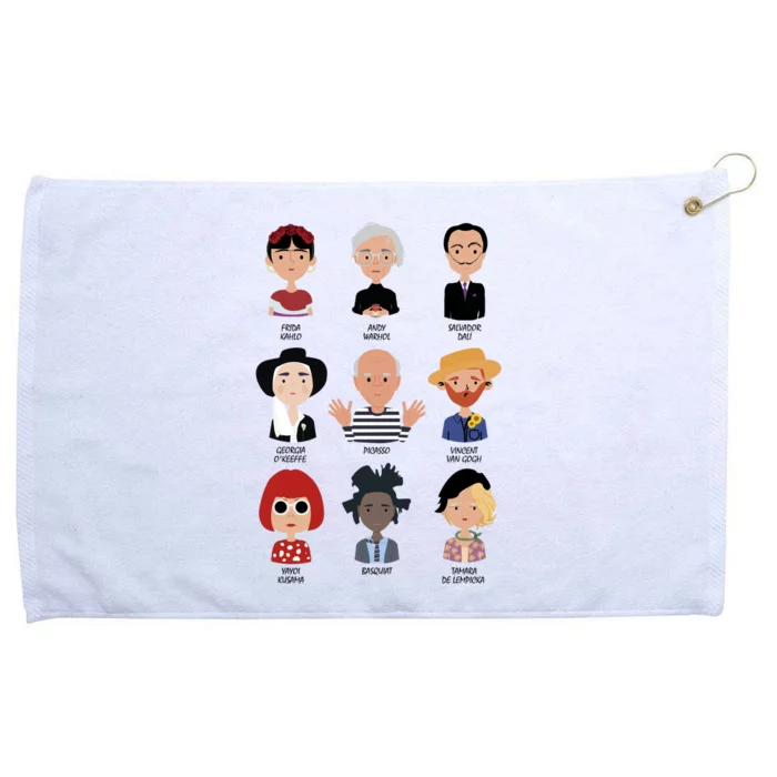 9 Of The Greatest Painters Of All Time Grommeted Golf Towel