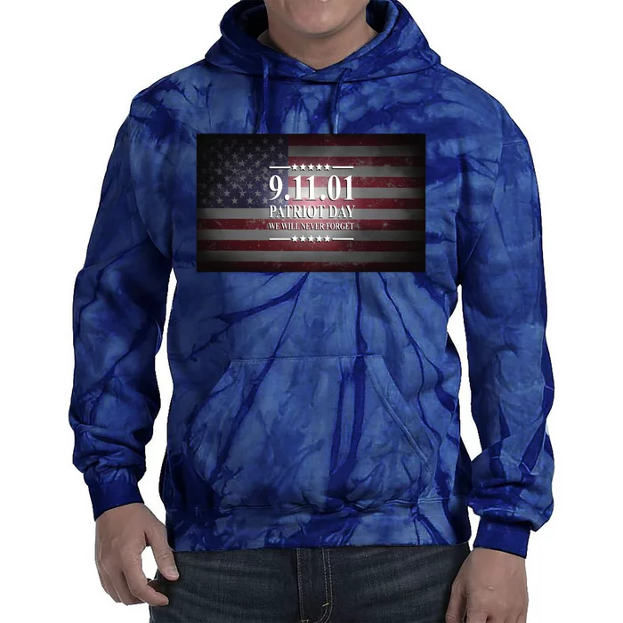 9.11.01 Patriot Day 20th Anniversary Tie Dye Hoodie