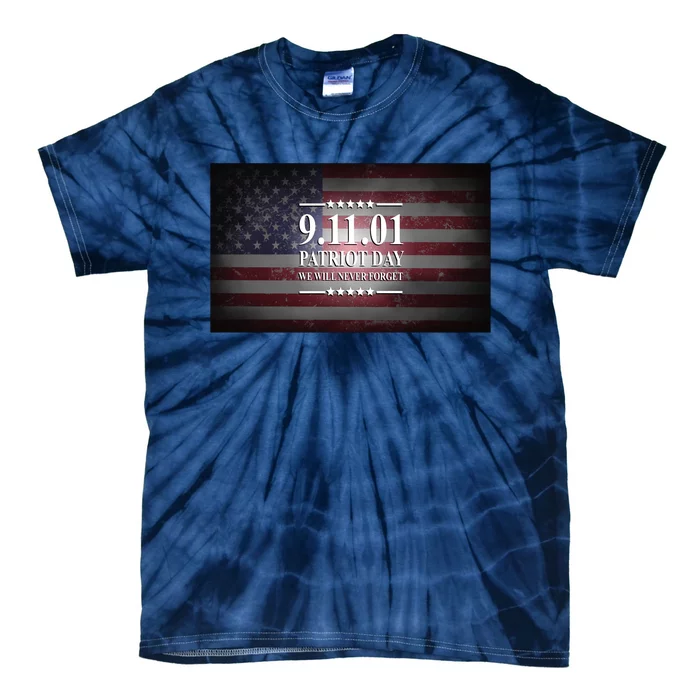 9.11.01 Patriot Day 20th Anniversary Tie-Dye T-Shirt