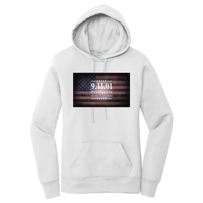 9.11.01 Patriot Day 20th Anniversary Women's Pullover Hoodie